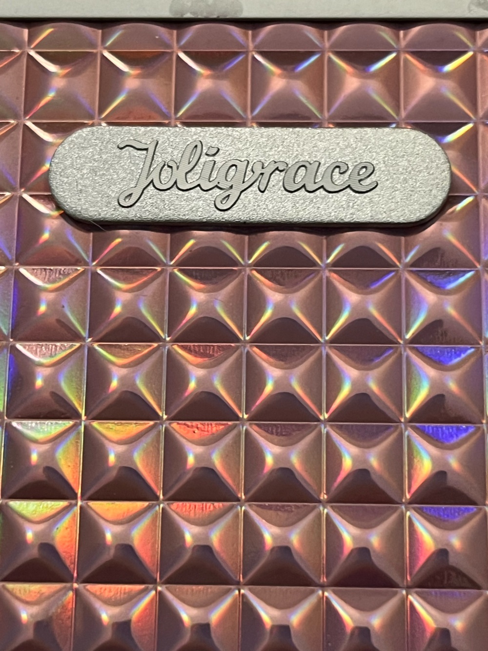 Pink Holographic Makeup & Laptop Carry Case-no key - Picture 5 of 5